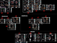 Nội thất nhà phố 3 tầng file cad