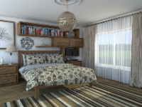 Nội thất phòng ngủ đẹp sketchup