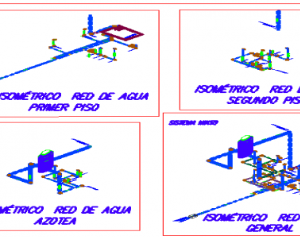 Nước isometric kết hợp kế hoạch Nhà có chi tiết