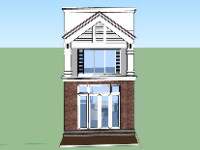 nhà phố 2 tầng,mẫu nhà phố hiện đại,file nhà phố sketchup,mẫu nhà phố 2 tầng đẹp