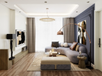 Phòng khách hiện đại sketchup