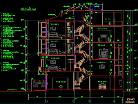 Phương án thiết kế nhà phố 4.5 tầng kích thước 4.75 x 18.9m (lệch tầng)