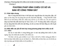 bản vẽ biện pháp,Phương pháp gia công,công trình đất,Phương pháp hình chiếu có số và bản vẽ công trình