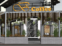 file su quán cafe,quán cafe file su,file sketchup quán cafe