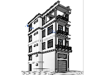 Revit 2020 Nhà phố 4 tầng 6.2x13.6m full hạng mục Kiến trúc