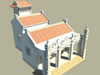 Revit Achitecture Bản vẽ thiết kế đền