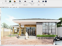 biệt thự 1 tầng revit,file revit biệt thự 1 tầng,bản vẽ revit biệt thự 1 tầng,Revit biệt thự 1 tầng 16.6x20.58m,Bản vẽ biệt thự 1 tầng,bản vẽ biệt thự revit