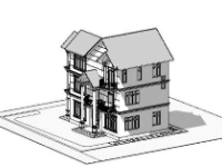 Revit Biệt thự 3 tầng kích thước 8.1xx13.2m