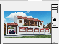 Revit nhà ở 2 tầng kết hợp thờ 7x14m