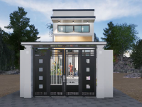 Revit nhà phố gác lửng 5x20m