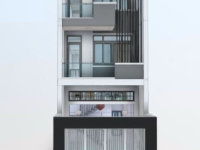 Revit phố 3 tầng kích thước 5x16m full kiến trúc