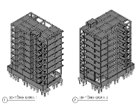 Revit structure Kết cấu văn phòng