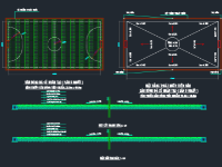 Sân bóng cỏ nhân tạo 5 người 20x50m