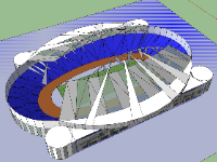 Sân vận động quốc gia Mỹ Đình model sketchup