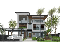 Sketch Up villa,Sketch Up biệt thự Villa,sketchup biệt thự