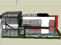 biệt thự 2 tầng,model su biệt thự 2 tầng,sketchup biệt thự 2 tầng