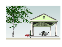 Sketchup mẫu chòi nghỉ đẹp mắt