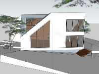 nhà dân gian,sketchup nhà dân gian,mẫu nhà dân gian