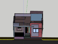 Nhà phố 1 tầng,model su nhà phố 1 tầng,file su nhà phố 1 tầng
