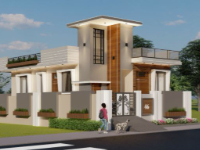 Sketchup Nhà phố 2 tầng 6.6x13m