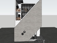Nhà phố 3 tầng,model su nhà phố 3 tầng,nhà phố 3 tầng sketchup,model sketchup nhà phố 3 tầng,nhà phố 3 tầng model su