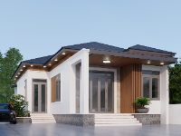 Sketchup nhà phố 9x18.8m