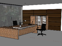 Sketchup nội thất phòng làm việc,nội thất phòng làm việc,phòng làm việc