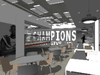 Sketchup quán cafe đẹp