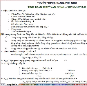 Sổ tay tính toán thuỷ văn, thuỷ lực cầu đường do Tổng công ty Tư vấn thiết kế Giao thông vận tải
