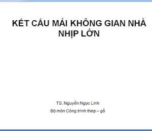 Tài liệu Kết cấu mái không gian nhà nhip lớn