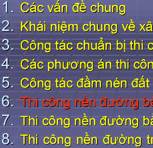 tài liệu thi công,thi công đường,công trình được thi công