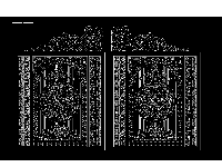 Tải mẫu cnc cổng 2 cánh file dxf