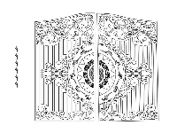 Cổng CNC 2 cánh mới nhất,Cổng 2 cánh CNC,mẫu cổng CNC 2 cánh,File dxf cổng 2 cánh