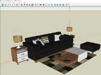 Tải model sketchup bàn ghế phòng khách 2022