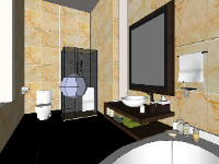 Tải model sketchup phối cảnh phòng wc miễn phí