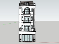 Tải ngay thiết kế nhà lô phố 4 tầng 7x17m