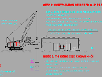 Full,mố,cọc khoan nhồi,thi công,bản vẽ,đào trần