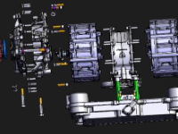 Thiết kế 3d động cơ rimac ô tô axl 560 (cung cấp file step 3d)