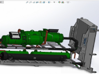 Thiết kế 3d hệ thống máy làm lạnh 700 kW với bộ ngưng tụ không khí từ xa (cung cấp file step)