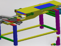 Thiết kế 3D Máy định hình dạng V (cung cấp file step)