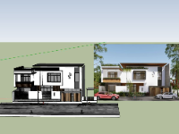 Thiết kế 3d su nhà phố 10x19.5m