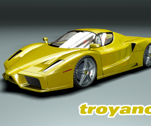Thiết kế 3DMAX xe,3dmax siêu xe,Mô hình xe,siêu xe Ferrari Enzo