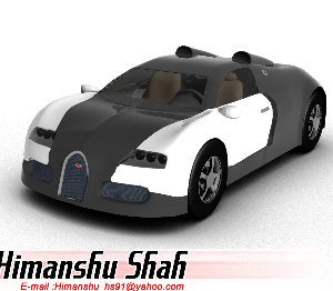 Thiết kế 3DMAX Mô hình xe siêu xe Bugatti Veyron