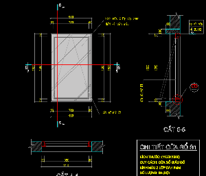 Thiết kế Autocad Chi tiết cửa sổ nhôm kính- cửa sổ lật chữ A điển hình.