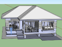 Biệt thự 1 tầng,model su biệt thự 1 tầng,biệt thự 1 tầng sketchup,file sketchup biệt thự 1 tầng,biệt thự 1 tầng file su