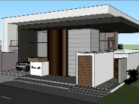 biệt thự sketchup,model su biệt thự,sketchup biệt thự