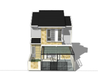 Biệt thự 2 tầng,model su biệt thự 2 tầng,biệt thự 2 tầng file su,sketchup biệt thự 2 tầng,biệt thự 2 tầng sketchup