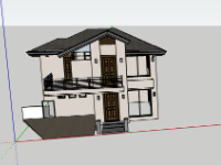 Thiết kế Biệt thự 2 tầng 8.8x11m model su