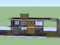 Thiết kế Biệt thự 2 tầng dựng file sketchup