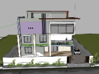 Biệt thự 3 tầng,Biệt thự 3 tầng file sketchup,file su biệt thự 3 tầng,biệt thự 3 tầng sketchup,sketchup biệt thự 3 tầng